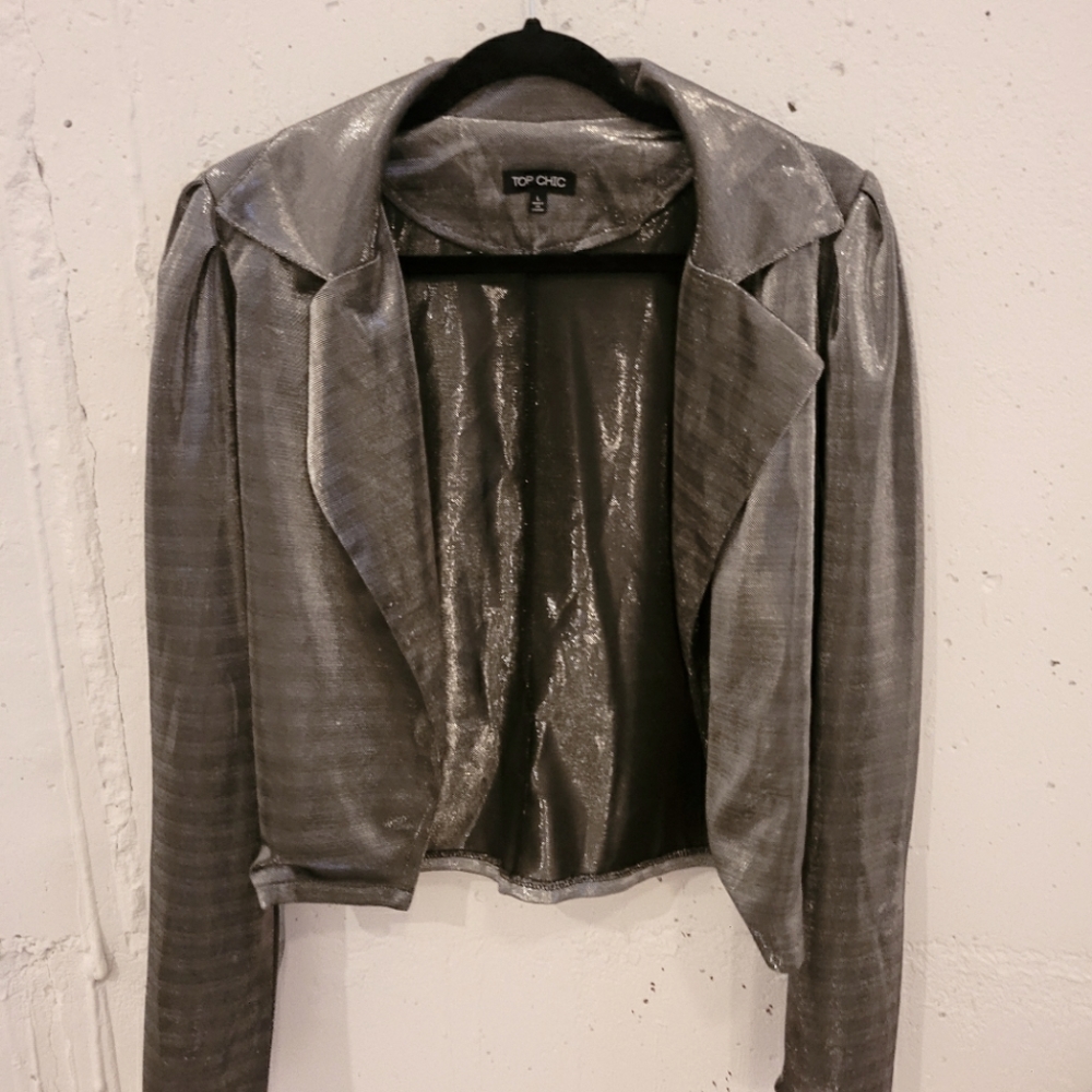 Silver Metallic Blouse
